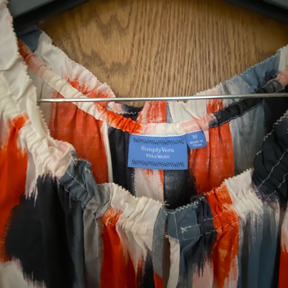 Simply Vera, Size M, Fun Multi-Color Sleeveless F… - image 3